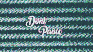 Static TV Don't Panic Error Gif